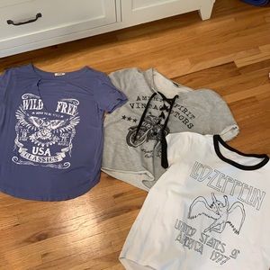 3 graphic tshirts